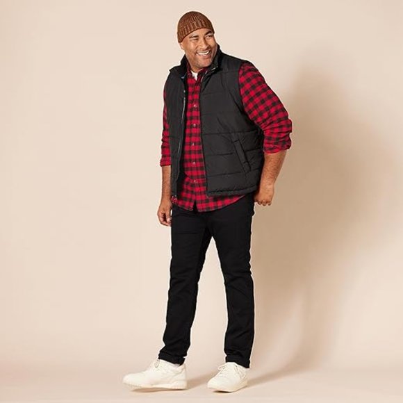 Essentials Men's Long-Sleeve Flannel Shirt (Available in Big & Tall) - Picture 7 of 7
